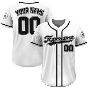 Tendencia personalizada equipo de béisbol Jersey hombres tela transpirable secado rápido uniforme OEM ODM proveedor al por mayor de ropa deportiva ligero - Product Image 3