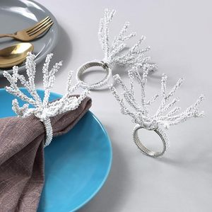 Anneaux de serviette super luxueux, décor de table exclusif pour fête de mariage, perles de verre uniques en forme vintage, perles de bois en alliage de fer, papillon - Product Image 4