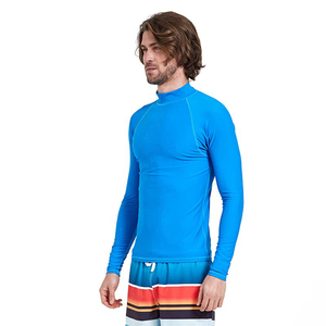 Camiseta de Natación de Manga Larga para Hombre, Protección UV, Resistente al Cloro, para Surf, Spandex/Poliéster, Impermeable - Product Image 4