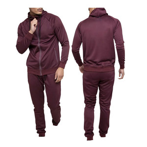 Ensemble de survêtement de sport d'hiver pour homme, haute qualité, coupe ajustée, avec capuche, personnalisable, vente en gros, uni, pour la saison hivernale - Product Image 6