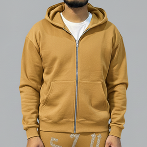 Tracksuit Sweatsuit Custom Puff Print <b>Crop</b> <b>Top</b> Hoodie and Flare Sweatpants Set Sweat Jogger Stacked Pants Track Suit Set <b>For</b> <b>Men</b> - Product Image 2