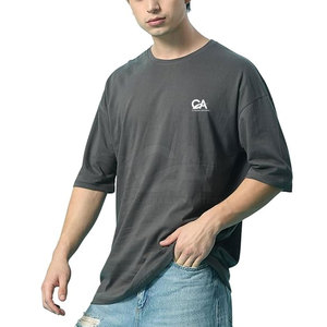 Street Wear T-shirt élégant à épaules tombantes pour hommes T-shirt de style pakistanais à épaules tombantes - Product Image 1