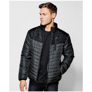 Veste polaire imperméable légère avec logo personnalisé OEM Veste d'extérieur d'hiver avec design à blocs de couleurs - Product Image 4