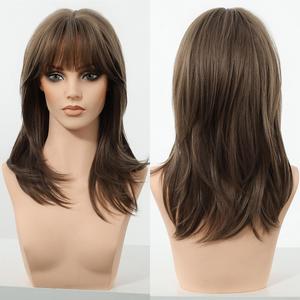Peluca Ember-DWY MiraScalp de 18 Pulgadas, Larga, Lisa, Gris/Negro con Encaje Transparente - Product Image 4