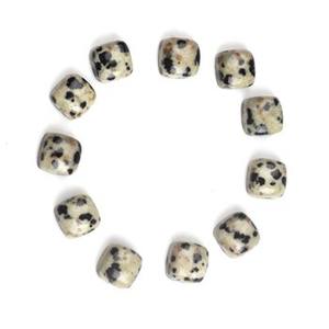 Cabujón de Jaspe Dálmata Natural de Alta Calidad, Corte Cojín Liso de 12 mm, Certificado por Terceros, Suelto para Joyería - Product Image 3