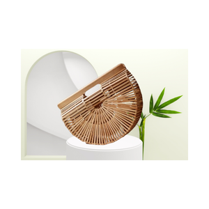 Bamboo Handle Classic <b>Wicker</b> <b>Bag</b> High Quality Multifunction Handicraft Custom Size Vietnam Manufacturer - Product Image 6