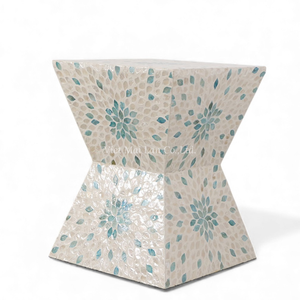 เก้าอี้มุกเปลือกหอยสุดหรู งานแฮนด์เมด ตกแต่งด้วยเปลือกหอย สำหรับตกแต่งอพาร์ทเมนต์ ดีไซน์โดดเด่น ของตกแต่งบ้านสุดหรู - Product Image 1