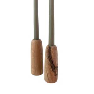 Portavelas Cónico de Madera Hecho a Mano de Diseño Creativo de ROSHAN HANDICRAFTS, Acabado Laminado de 2 Colores para Decoración del Hogar y Hoteles - Product Image 6