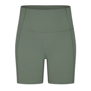 Custom Logo Women's Mid Waist Gym <b>Shorts</b> Solid Seamless Yoga Biker Workouts Butt-Lifting Waterproof Quick Dry Eco-Friendly - Product Image 4