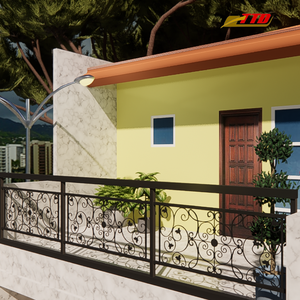 Panneaux de balcon de balustrade en fer forgé Rampe de balcon de fournisseur du Vietnam avec force et beauté 100 pour cent fabriqué au Vietnam - Product Image 2