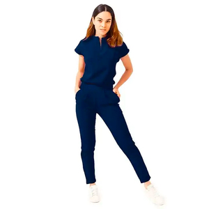 Custom Designed Jogger Doctor <b>Nurses</b> <b>Scrubs</b> Women Hospital Uniform Woven Fabric with Printed Technics OEM - Product Image 3