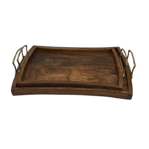 Bandeja de servicio de aperitivos de latón de diseño atractivo para utensilios de cocina caseros, vajilla para servir alimentos, aperitivos, bandeja de Chocolate - Product Image 4