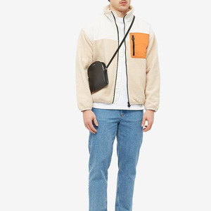 Chaqueta de Invierno Cálida de Forro Polar Sherpa con Capucha y Bolsillo con Cremallera, Chaquetas de Forro Polar Personalizadas para Caza, Chaqueta de Forro Polar Sherpa Cortavientos - Product Image 3