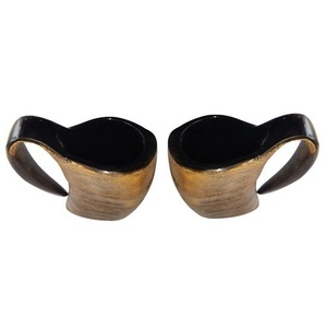 Taza de cuerno para beber de alta calidad, taza de cuerno para beber vikingo de cuerno de búfalo de artesanía india, artesanía natural - Product Image 3