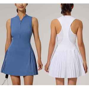 Innovative Fitness Breathable Stretchable Lightweight Chic Smooth Agile <b>Skirt</b> Top Women Tennis Uniform - Product Image 6