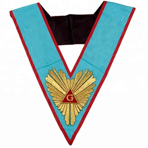 Régalia maçonnique, officiers maîtres, ASSR, Rite écossais, collier maçonnique, service personnalisé OEM et ODM - Product Image 6