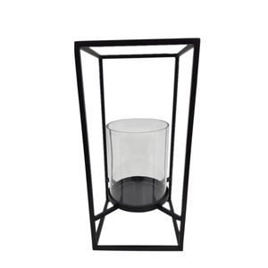 Bougeoir en T décoratif en verre et fer pour la maison et la décoration de mariage - Product Image 5