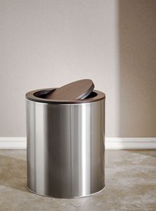 Poubelle en métal brillant de qualité supérieure avec un design lisse, parfaite pour les hôtels, les restaurants, les maisons familiales et les villas - Product Image 5