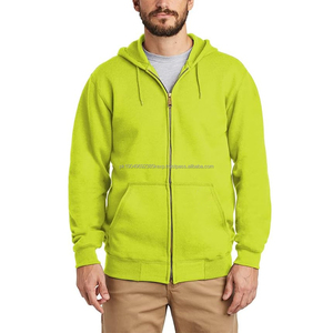 Customized Men's Hoodies zip up hoodie custom logo fleece sweatshirt full <b>zipper</b> streetwear style private label Hoodies for Men - Product Image 1