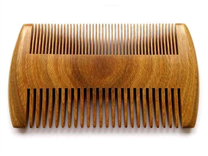 Best Thicken Wooden High Quality Beard Wooden <b>Comb</b> Customized Logo Double Sided Handmade 100% Natural Green Wood <b>Comb</b> - Product Image 2