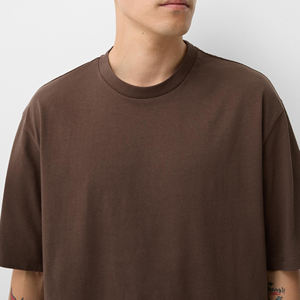 T-shirt pour homme en coton 100% personnalisable, coupe ample et oversize, de haute qualité, tricoté, décontracté, imprimé graphique, impression numérique - Product Image 3