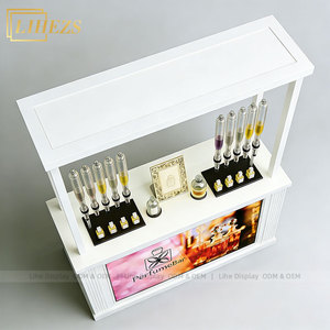 Vitrine de Luxe pour Parfums, Station de Remplissage de Parfums à 8 Têtes, Kiosque de Vente au Détail de Parfums avec Rétroéclairage LED Personnalisé - Product Image 4