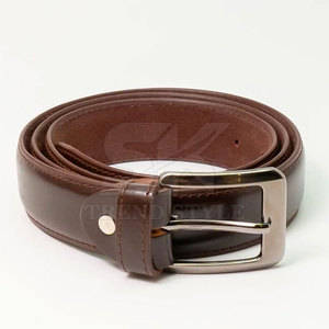 Ceinture en cuir à une seule couleur, accessoire de mode durable pour hommes et femmes, ceinture en cuir réglable à une seule couleur - Product Image 2