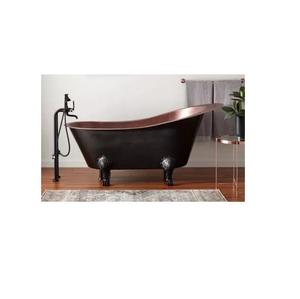 Bañera independiente de cobre obstaculizada grande de estilo de diseño antiguo, fabricante indio, exportador, utensilios de baño - Product Image 1