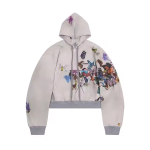 Ventes directes usine – Nouveaux sweats à capuche pour hommes en molleton denim et French Terry, zippés, en coton épais, respirants et à séchage rapide - Product Image 5