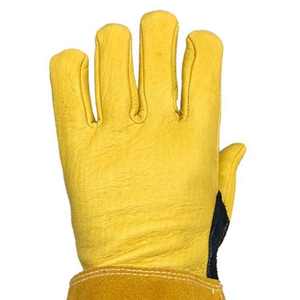 Wholesale Price Best Premium Leather Welding Gloves Arrival <b>Heat</b> Resistance Reasonable Safety Gloves <b>Heat</b> Resistance custom - Product Image 4