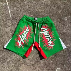 Short de Jogging Personnalisé de Haute Qualité à Imprimé Bouffant en Coton Délavé à l'Acide Baggy Streetwear Short en Maille Sublimée de Grande Taille 6XL - Product Image 4