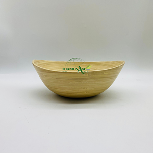 High Quality Customized Bamboo Salad <b>Soup</b> <b>Bowl</b> <b>Set</b> Large Disposable Eco-Friendly Handcrafted Kitchenware with Vintage Design - Product Image 3