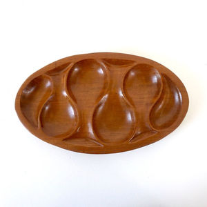 Assiette à dessert en bois massif pour la maison et les ustensiles de cuisine Plateau et plateau en bois de couleur marron de grande taille les plus vendus - Product Image 5