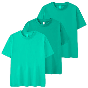 Camiseta transpirable 100% algodón Jersey Color liso Delgado manga corta precio barato TEE fabricante Bangladesh - Product Image 4