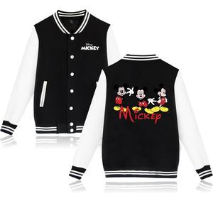 Chaqueta Bomber de Béisbol con Diseño de Mickey y Minnie, Estilo Hip Hop Harajuku, Casual, para Hombre y Mujer, Nueva Colección 2026 - Product Image 6