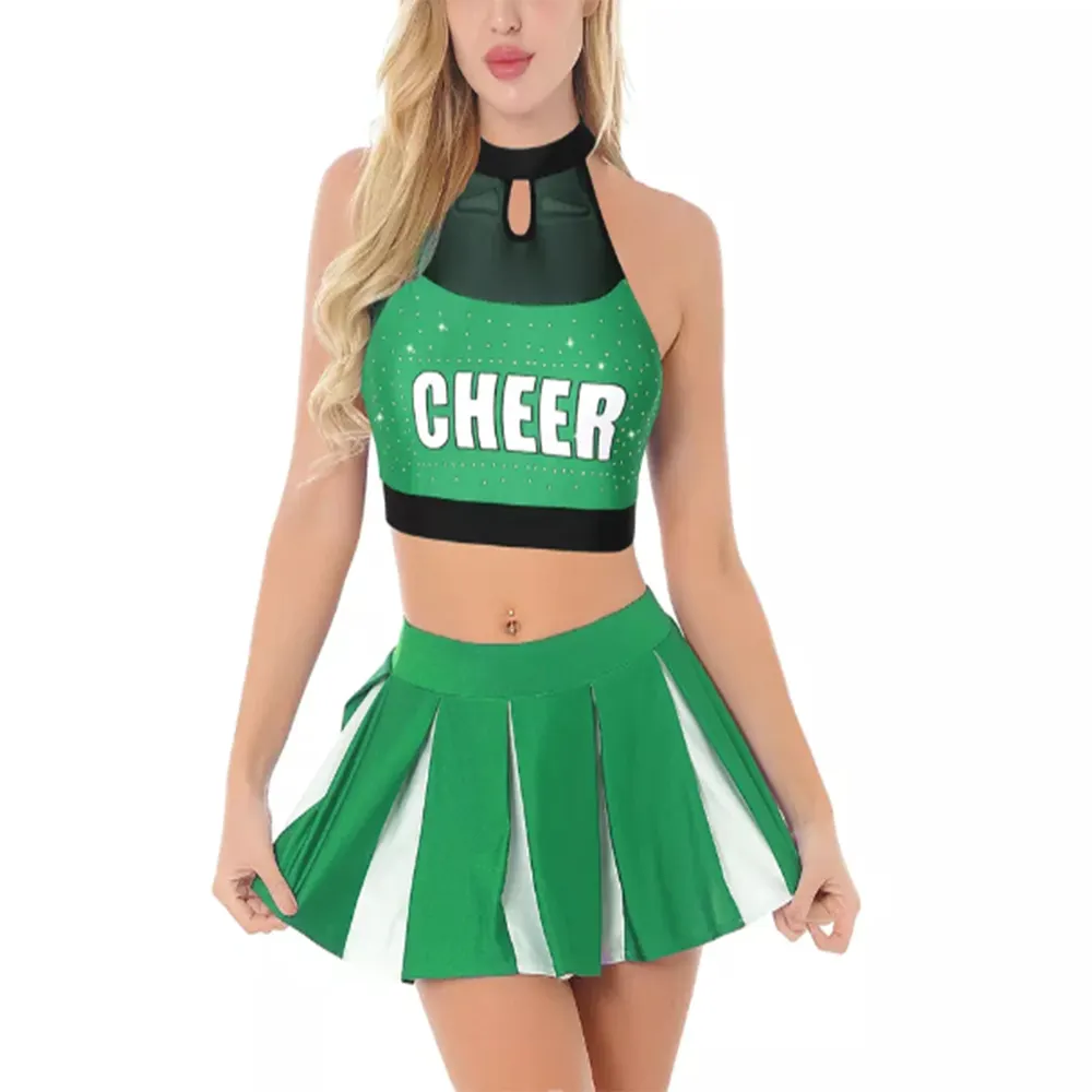 100% qualità personalizzata Cheer Leading Dance uniforme sexy ragazze Cheerleader Costume uniformi Cheerleader