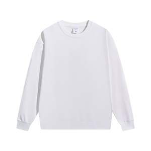 Factory Custom O-Neck Solid 100% Cotton <b>Mens</b> Sweatshirt Fine Quality Fleece <b>Lined</b> Front Logo Casual Clothing for Winter - Product Image 5