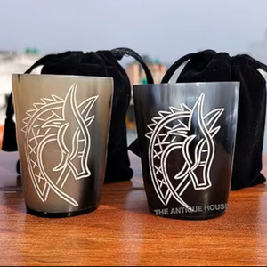 แก้วช็อตฮอร์นที่หรูหราสำหรับการตั้งบาร์ในบ้านหรูหราแก้วรูปเขาควายสำหรับงานเลี้ยงงานแต่งงานและอีเวนต์ - Product Image 5