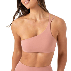 Fourniture directe d'usine Gym respirant femmes entraînement Fitness soutien-gorge de sport pas cher prix une épaule culture soutien-gorge de sport - Product Image 3