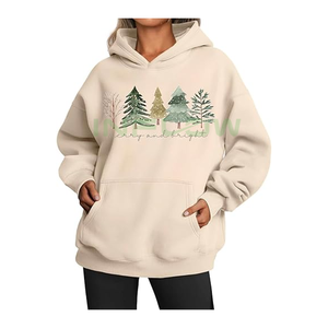 Sudaderas Casuales de Punto para Mujer, Estilo Urbano, Invierno, Bordado de Chenilla, Insignia, Talla Grande, Transpirables, de Algodón y Felpa, ODM - Product Image 4