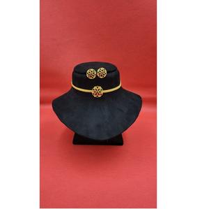 Ensemble de collier ras du cou en fonte de fer artisanal de la meilleure qualité avec des bijoux traditionnels oxydés pour femmes, vêtements ethniques et utilisation en soirée - Product Image 1