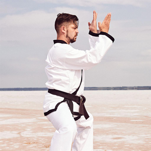 Uniformes de maître jiu jitsu brésiliens, uniformes d'arts martiaux personnalisés avec tissu léger 100% coton à bas prix - Product Image 5
