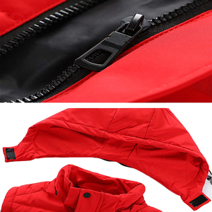 Offre Spéciale hommes hiver chaud randonnée bouffant gilet sans manches fermeture éclair léger imperméable coupe-vent veste gilet avec capuche - Product Image 5