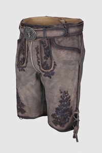 Alta calidad alemán Trachten bávaro Lederhosen Oktoberfest Kurz cabra Suede Lederhose 2025 - Product Image 5
