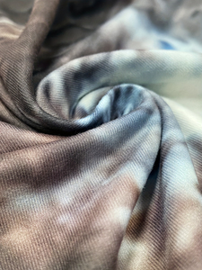 Pantalon large évasé à imprimé tie-dye pour femmes pantalon slim décontracté taille haute avec tenue Streetwear de printemps de Style plat devant - Product Image 4