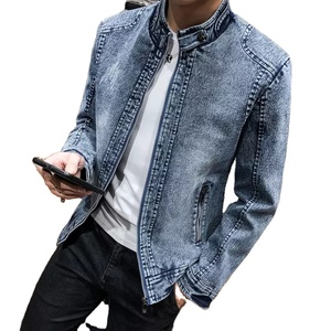 แจ็กเก็ตยีนส์สำหรับผู้ชายเสื้อแจ็กเก็ตยีนส์ซักวินเทจสำหรับผู้ชายเสื้อยีนส์แบบแฟชั่นออกแบบโลโก้ได้ตามต้องการ - Product Image 5