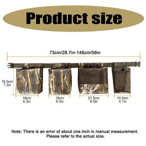 Ceinture de chasse camouflage réglable, porte-pigeons et porte-bouteille d'eau, équipement de chasse et de tir en plein air, accessoires de ceinture de taille - Product Image 6