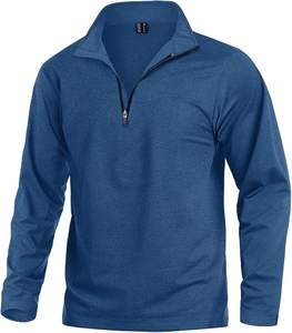 High Performance Quarter Zip Golf Pullover <b>Men</b> Loose <b>Sleeveless</b> Winter 100% Cotton Windproof Eco-Friendly Sports Wear Style - Product Image 3