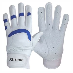 Gants de frappe de baseball et de softball professionnels faits sur mesure pour gaucher, adultes, antidérapants, polyester/coton, fermeture à boucle et crochet au poignet - Product Image 6