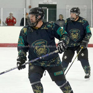 Meilleure sélection de qualité uniformes de joueurs de hockey sur glace hommes et femmes motif camouflage imprimé maillots de hockey sur glace uniforme de hockey sur glace - Product Image 1